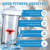 Albania Albanian Flag 18 Ounce Shaker Bottle Drink Mixer Leak-proof Pre Workout Protein Shakes Meal Replacement Shakes Bottles 500ML/18 Oz White view 2