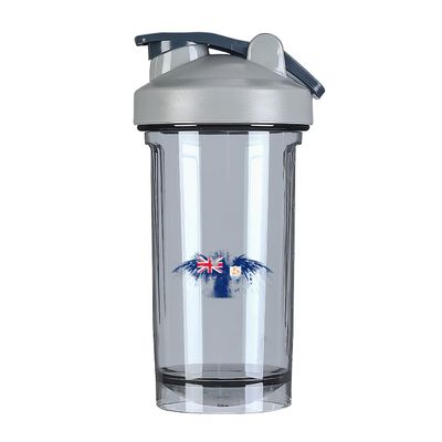 Anguilla Anguillan Flag 18 Ounce Shaker Bottle Drink Mixer Leak-proof Pre Workout Protein Shakes Meal Replacement Shakes Bottles 500ML/18 Oz Gray