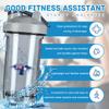 Anguilla Anguillan Flag 18 Ounce Shaker Bottle Drink Mixer Leak-proof Pre Workout Protein Shakes Meal Replacement Shakes Bottles 500ML/18 Oz Gray view 2