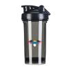 Barbuda Flag 18 Ounce Shaker Bottle Drink Mixer Leak-proof Pre Workout Protein Shakes Meal Replacement Shakes Bottles 500ML/18 Oz Black view 1