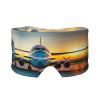 Aircraft Plane at Sunsets Print Sleep Eye and Ear Muffs Mask - Adjustable Yoga Travel Headband, Keep Warm Shading Comfortable Aid view 1