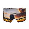 Aircraft Plane at Sunset Print Sleep Eye and Ear Muffs Mask - Adjustable Yoga Travel Headband, Keep Warm Shading Comfortable Aid view 1