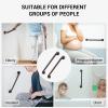 16 Inch Grab Bars for Wall Oil Brown, Safety Shower Grab Bars for Seniors Elderly Handicapped, Handicap Grab Bars for Shower with Concealed Screws, Tesuchan view 4