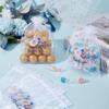 Beebeecraft 30Pcs Thank You Organza Bag 5x7 Inch Small Mesh Bags with Drawstring White Sheer Wedding Party Favor Gift Bags Flower Jewelry Mesh Pouch for Candy Storage Christmas Birthday Gifts Wrapping view 4