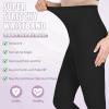 Wegitcs Compression Pantyhose for Women & Men, 2 Pairs Footless 20-30mmHg Medical Graduated Compression Leggings, Waist High Support Tights, Opaque Stockings for Varicose Veins Edema, Black 4XL view 4