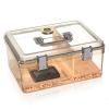 Acrylic Humidor Cigar Box with Hygrometer, Cigar Box Cedar Wood Tray, Modern Cigar Accessories with Handle, Gifts for Men view 1
