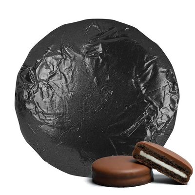 20 Pcs Foil Wrapped Chocolate Covered Cookies Black Candy Party Favors