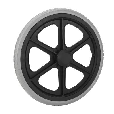 14 Inch Wheelchair Wheel Replacement PU Walker Tire Rollator Wheel with Textured Non Slip Design for Mobility Aids 350x30mm