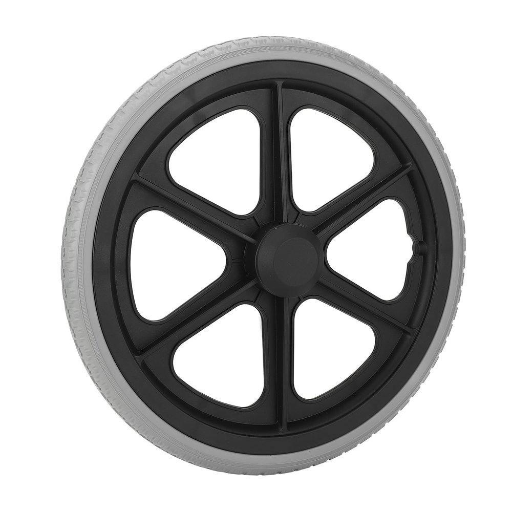 14 Inch Wheelchair Wheel Replacement PU Walker Tire Rollator Wheel with Textured Non Slip Design for Mobility Aids 350x30mm