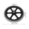 14 Inch Wheelchair Wheel Replacement PU Walker Tire Rollator Wheel with Textured Non Slip Design for Mobility Aids 350x30mm view 2