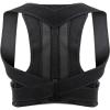 SCEFITO Adjustable Posture Corrector Back Support | Shoulder & Spine Posture Correction Brace | Postural Health Fixer for Back Pain Relief (Black, X-Large) view 1