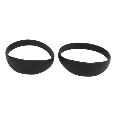 Tbest Patella Knee Support Strap, 2PCS Silicone Patella Tendon Stabilizer Band Elastic Brace Support Brace Hiking with Portable Bag for Basketball Running (Black