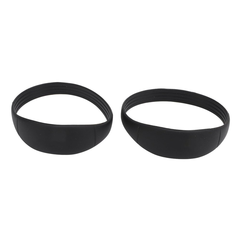 Tbest Patella Knee Support Strap, 2PCS Silicone Patella Tendon Stabilizer Band Elastic Brace Support Brace Hiking with Portable Bag for Basketball Running (Black