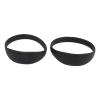 Tbest Patella Knee Support Strap, 2PCS Silicone Patella Tendon Stabilizer Band Elastic Brace Support Brace Hiking with Portable Bag for Basketball Running (Black view 1