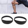 Tbest Patella Knee Support Strap, 2PCS Silicone Patella Tendon Stabilizer Band Elastic Brace Support Brace Hiking with Portable Bag for Basketball Running (Black view 3