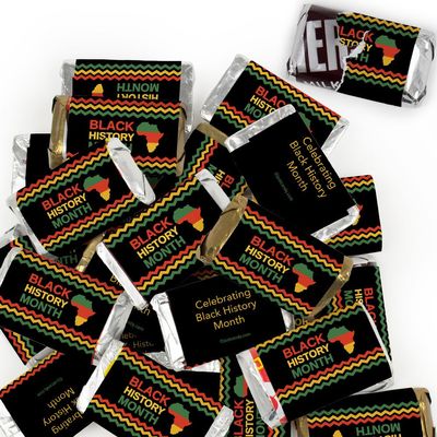 34 Pcs Black History Month Candy Favors Miniatures Chocolate - No Assembly Required