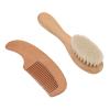 Baby Brush, Baby Brush And Comb Set Baby Brush And Comb Set Multifunction Composite Wood And Wool Baby Baby Men Hair Baby Bath view 4
