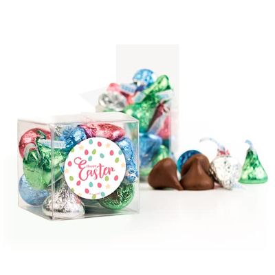 12ct Easter Candy Favors Kisses Clear Gift Boxes, Eggs & Flowers (12 Pack) - By Just Candy
