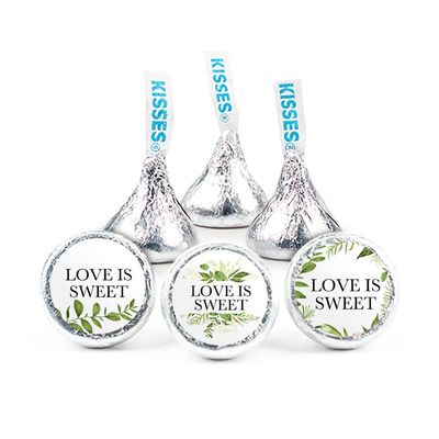 360 Pcs Wedding Candy Kisses Party Favors - Milk Chocolate - Botanical