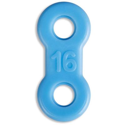 10 Pack: Replacement Straps for Anti-Snoring Appliance, 100% Latex Free Straps, EMA Compatible Straps, 13mm to 21mm (Blue (Firm), 16mm)