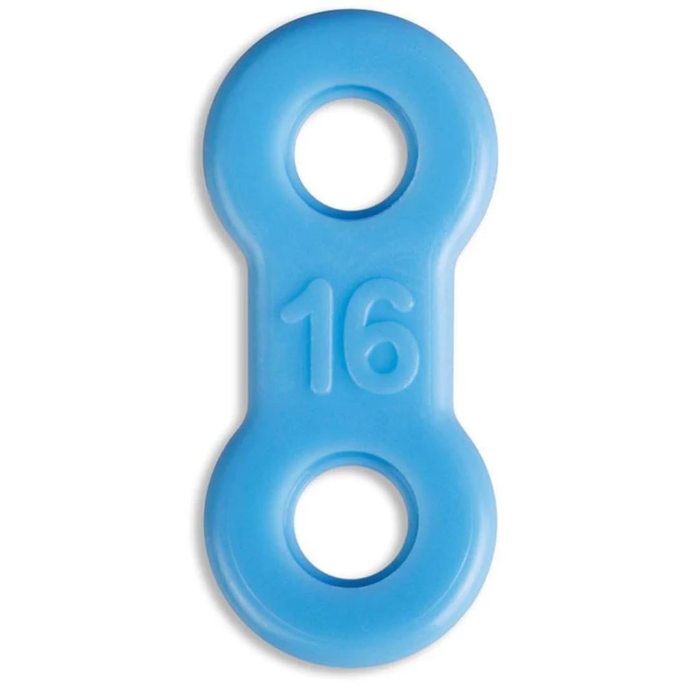10 Pack: Replacement Straps for Anti-Snoring Appliance, 100% Latex Free Straps, EMA Compatible Straps, 13mm to 21mm (Blue (Firm), 16mm)