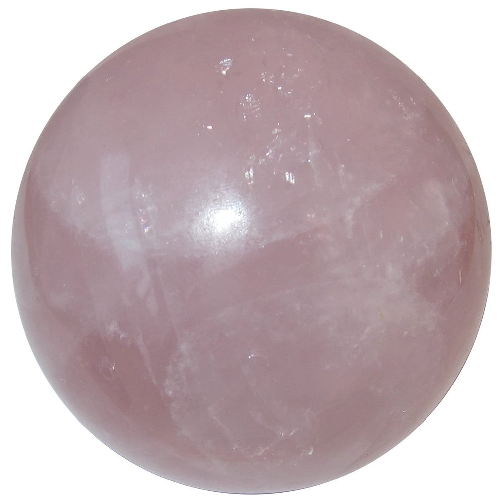 Rose Quartz Sphere Pink EQ Love Stone Crystal Ball 2.75-3.0 inch