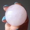 Rose Quartz Sphere Pink EQ Love Stone Crystal Ball 2.75-3.0 inch view 2