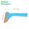 uxcell 6 Inch Shower Squeegee for Glass Doors, All-Purpose Bath Squeegee with Handle for Bathroom Window Mirror Car Glass, Blue/Orange view 2