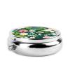 Nature Floral Spring Print Pill Box,3 Grid Small Pill Case for Purse and Pocket,Portable Medicine Pill Container view 3