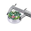 Nature Floral Spring Print Pill Box,3 Grid Small Pill Case for Purse and Pocket,Portable Medicine Pill Container view 4