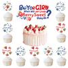 13Pcs Berry Sweet Gender Reveal Cake Toppers Blueberry Strawberry Baby Shower Cupcake Topper Boy or Girl What Will Our Berry Sweet Baby Be Cake Decoration for Team Girl Team Boy Gender Reveal Party view 1