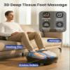CILI Foot Massager with Heat, Shiatsu Foot Massage Machine for Plantar Fasciitis Neuropathy, 3 Sole & Instep Heating Levels, 3 Intensity Adjustable, Up to Size 14, Gifts for Him Her view 3
