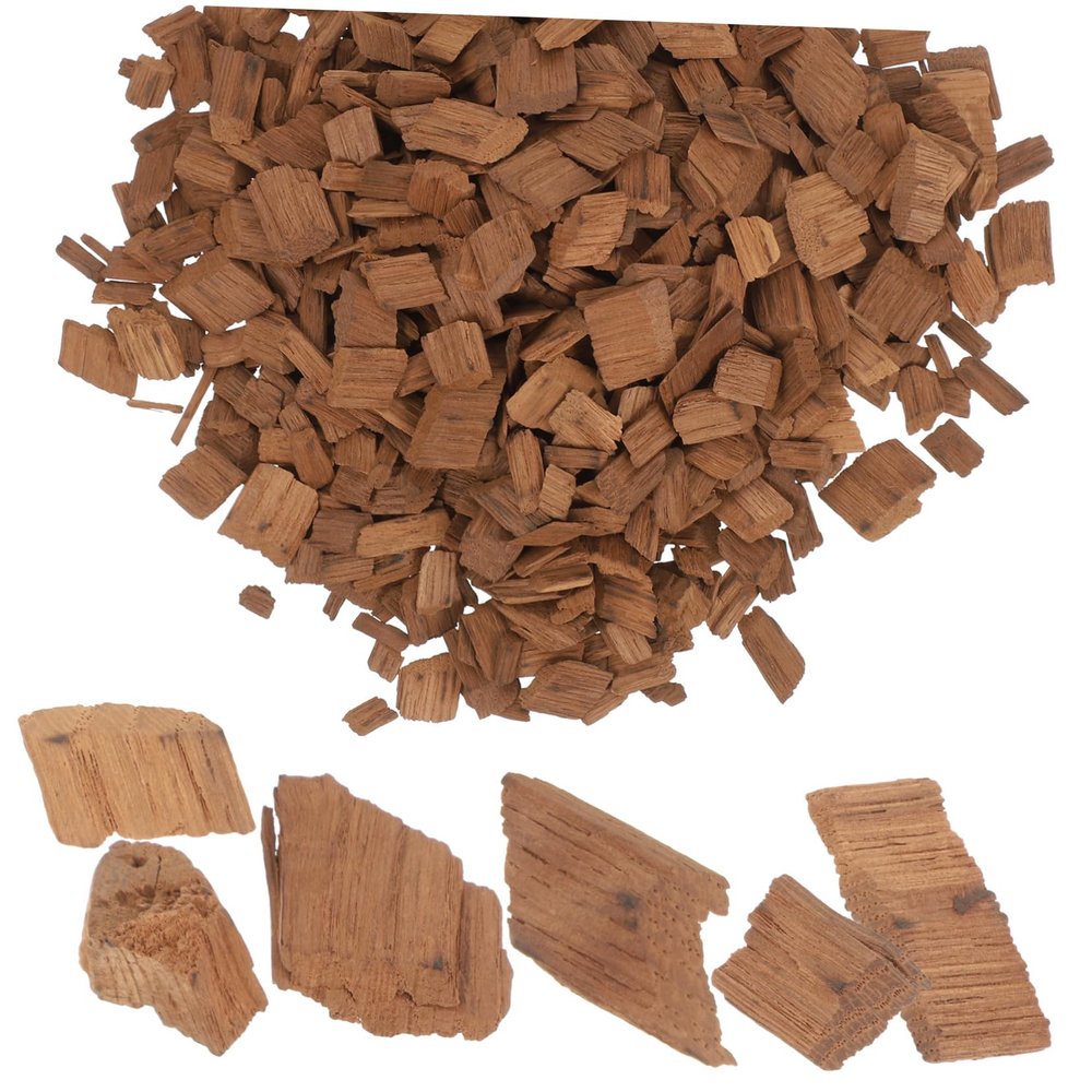 BRIGHTFUFU Medium Chips for Aging Red Wine French Oak for Home Brewing Enhance Wine Flavor Aroma Easy to Use for Whiskey Aging