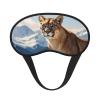 Panther & Mountain Lion Sleep Mask Soft Blackout Eye Mask with Adjustable Strap Comfortable Eye Shade Cover for Women Men Deep Rest Travel Work Home view 2
