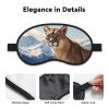 Panther & Mountain Lion Sleep Mask Soft Blackout Eye Mask with Adjustable Strap Comfortable Eye Shade Cover for Women Men Deep Rest Travel Work Home view 4