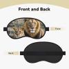 African Lion and Lioness Sleep Mask Soft Blackout Eye Mask with Adjustable Strap Comfortable Eye Shade Cover for Women Men Deep Rest Travel Work Home view 3