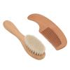 Gentle Hair Brush & Comb Set Handle with Soft Bristles & Wide-Tooth Comb for Newborns and Toddlers view 2