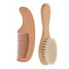 Gentle Hair Brush & Comb Set Handle with Soft Bristles & Wide-Tooth Comb for Newborns and Toddlers view 4