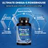 Advanced Omega-3 Fish Oil 2000mg High Potency with DHA, EPA, ALA Supports Heart, Brain, Joint & Immune Health Enriched with Vitamin D3 & E for Antioxidant Protection 120 Softgels view 3