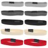 TOGEVAL 5pairs Elastic -loose Shoe Straps for High Heels Detachable Binding Straps to Prevent Loose Heels Washable and Includes Black Light Grey Dark Grey Beige and Red view 1