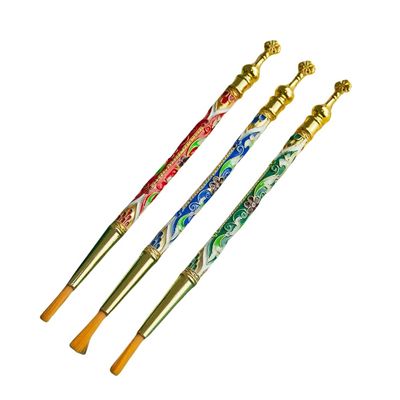 RZRHMUHN 3-Piece Orthodox Religious Pen Set Enamel Decorated Liturgical Writing Instruments with Golden Accents Ideal for Sacred Ceremonies Prayer Gift Giving (250g)
