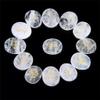 13pcs Natural Crystal Rune Stones Carved Witch Pagan Wiccan Reiki Healing Chakra-Clear Quartz view 1