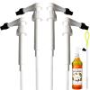 Coffee Syrup Pumps for Monin Syrup Bottles Plastic 1 Liter Only, with Pump Tip Covers Included, 4 Packs, White view 1