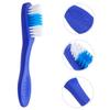 SECFOU 20pcs Short Handle Soft Toothbrush with Rounded Edges, Blue view 2