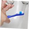 SECFOU 20pcs Short Handle Soft Toothbrush with Rounded Edges, Blue view 3