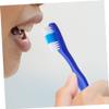 SECFOU 20pcs Short Handle Soft Toothbrush with Rounded Edges, Blue view 4