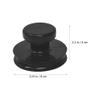 SECFOU Sound Bowl Lifter Tool Rubber Suction Handle for Buddha Singing Bowls Safeguards against Scratches Diameter Supports up view 2