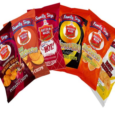Better Made BBQ Barbecue Potato Chips - Choose Your Own Flavors! - BBQ, Sweet BBQ, Red Hot, Honey BBQ, Sweet Heat BBQ - Family Owned Since & Operated (4 PACK FAMILY SIZE) - Spicy, Crunchy, Lunch