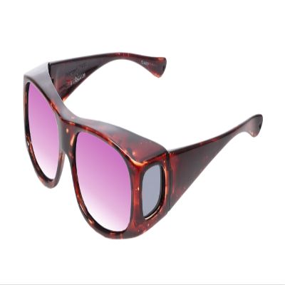 Medspex Fl012 Color Therapy Reading Glasses +2.50 Tortoise Havana/Purple Light Sensitivity Therapeutic Mood Chromotherapy