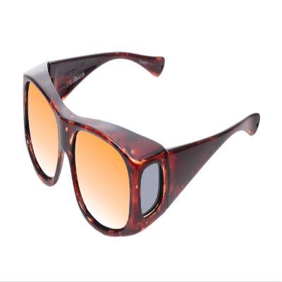 Medspex Fl012 Color Therapy Reading Glasses +0.50 Tortoise Havana/Orange Light Sensitivity Therapeutic Mood Chromotherapy